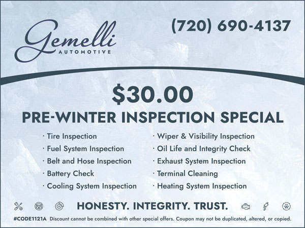 Thirty Dollar Pre-Winter Inspection Special